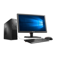 联想扬天M4000e台式机搭配双19.5英寸显示器 入门级高效办公解决方案